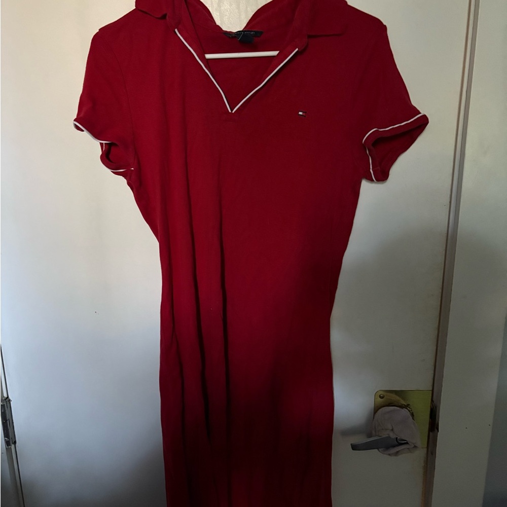 Tommy Hilfiger Red Polo Dress